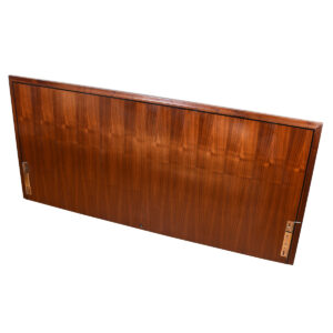 King-sized Headboard in Walnut with Black Detail from John Stuart