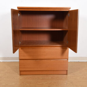 Danish Modern Teak Gent’s Chest Dresser / Storage Cabinet