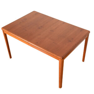 Swedish Mid-Sized Teak Expanding Dining Table