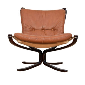 Westnofa Falcon Chair in Caramel Leather Cushions