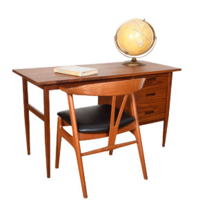 Mid-Sized Danish Modern Walnut Desk
