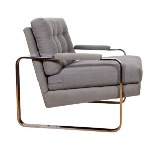 Chrome Milo Baughman Lounge Chair