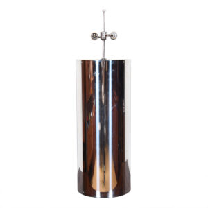 Mid Century Chrome Double-Socketed Table Lamp by Kovacs