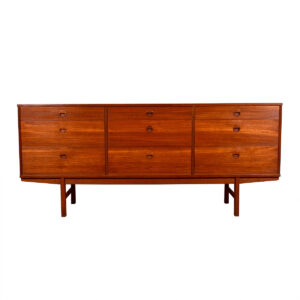 Swedish Modern Teak 9-Drawer Dresser by Folke Ohlsson for Dux