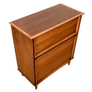 Mid Century Modern Walnut Tall Dresser / Chest of Drawers