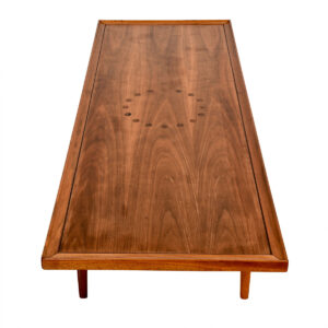1958 Drexel Declaration Walnut Coffee Table w| Rosewood Inlays