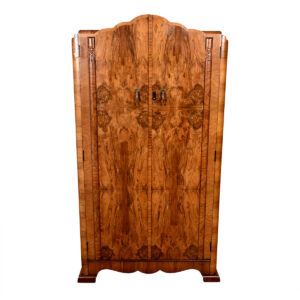 European Burled Wood Multifunctional Armoire / Storage Cabinet / Chest