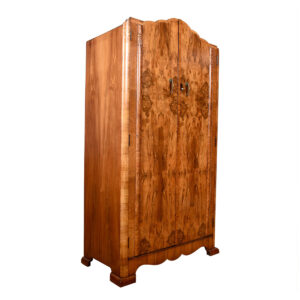European Burled Wood Multifunctional Armoire / Storage Cabinet / Chest