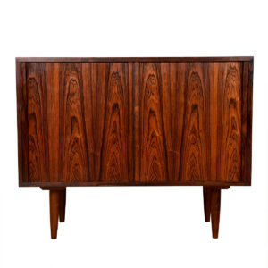 Danish Rosewood Compact Tambour Cabinet | Chest