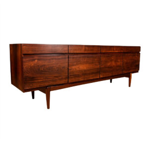 Kofod-Larsen 90″ Model No. 66 Rosewood Sideboard by Faarup
