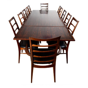 Danish Modern Rosewood Niels Otto Moller Expanding Dining Table