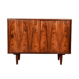 Danish Modern Rosewood Compact Cabinet w: Sliding Doors