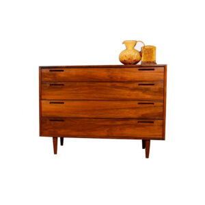 Danish Old-Growth Walnut 4-Drawer Chest