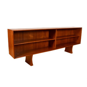 Sculpted Danish Modern Teak Display Top