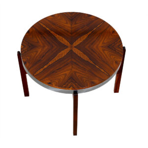 Brazilian Rosewood 23″ Round Coffee | Accent Table w. Gorgeous Grain