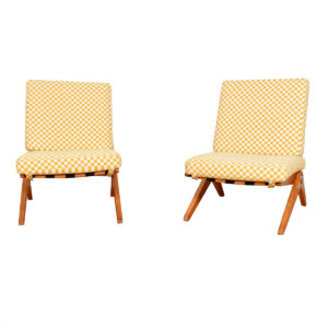 Pierre Jeanneret Slipper Chairs for Knoll 1950’s