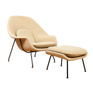 Womb Chair + Ottoman by Eero Saarinen for Knoll