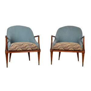 T. H. Robsjohn-Gibbings Pair of Club | Accent | Lounge Chairs