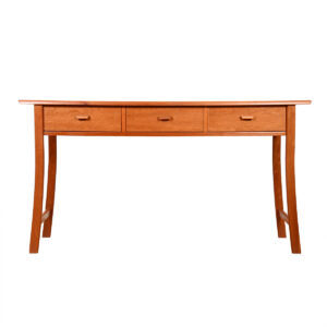 Splayed Leg 3-Drawer Console Table / Desk