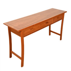 Splayed Leg 3-Drawer Console Table / Desk
