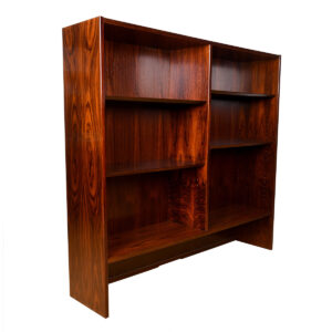 Danish Modern Rosewood Adjustable Display Cabinet | Bookcase Top