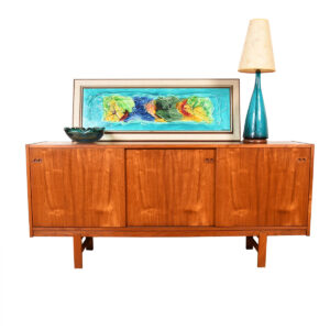Slim Danish Kofod-Larsen 67″ Teak Sideboard | Room Divider