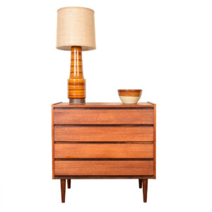 Pair Scandinavian Teak Bachelor Chests | Dressers