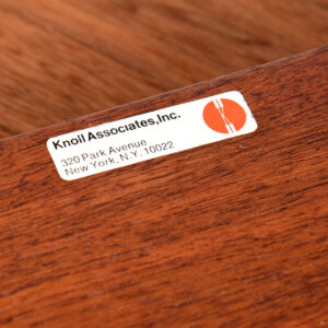 KNOLL Vintage Bentwood Walnut Desk Inbox Tray