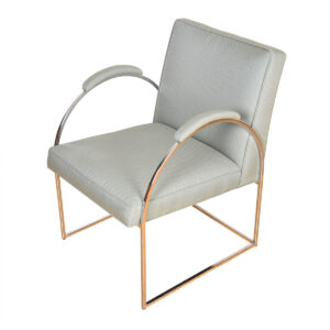 Milo Baughman for Thayer Coggin Mid Century Chrome Lounge Chair