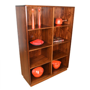 16″ Deep Danish Rosewood Adjustable Shelves Bookcase | Room Divider