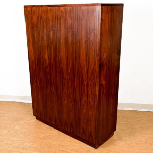 16″ Deep Danish Rosewood Adjustable Shelves Bookcase | Room Divider