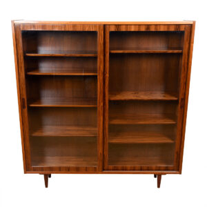 Danish Rosewood Sliding Glass Door Compact Display Cabinet #1