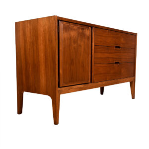 52″ Walnut Mid Century Modern Credenza | Sideboard