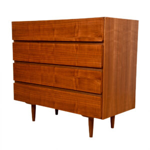 Compact Danish Modern Walnut 4-Drawer Dresser | Chest #2