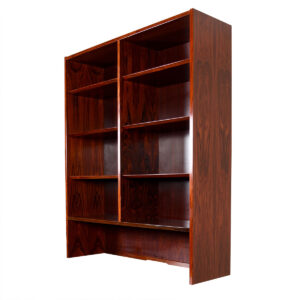 Danish Modern Rosewood Stand Alone -or- Stackable Display Cabinet | Bookcase Top