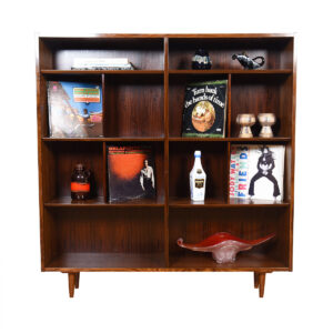 Danish Modern Rosewood Adjustable Bookcase
