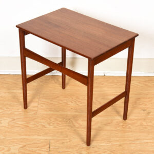 Petite Pair of Danish Modern Solid-Teak Accent | Side Tables