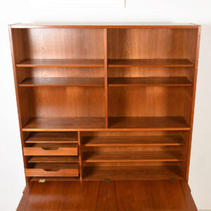 Danish Teak Drop-Down Adjustable Bookcase | Display | Secretary (Top Only)