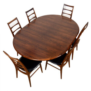 J.L. Moller Danish Rosewood Expanding Dining Table w. Butterfly Leaf