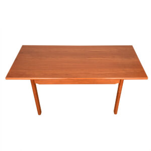 Danish Modern Teak Rectangular Dining Table | Desk