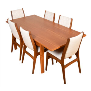 Danish Modern Teak Rectangular Dining Table | Desk
