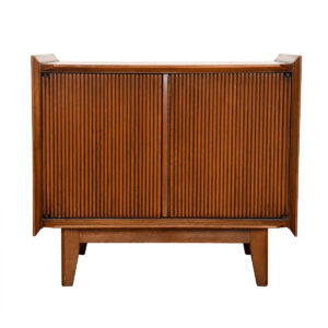 Mid-Century Walnut Nightstand | Side Cabinet