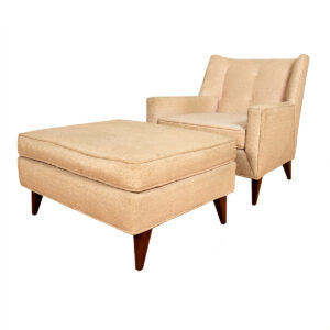 Harvey Probber Lounge Chair + Ottoman
