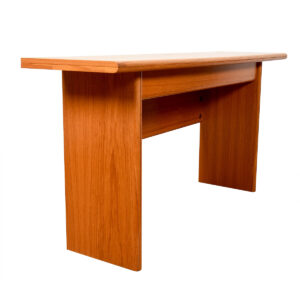 Convertible Danish Modern Teak Console | Dining Table | Desk