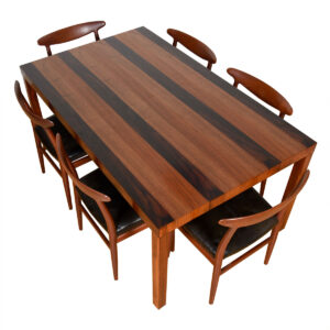 The Gorgeous Triple-Play Danish Modern Expanding Dining Table