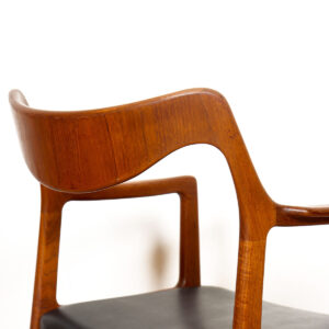 A.B. Johansson + Soner — Swedish Modern Teak Curved-Back Graceful & Stylish Accent | Arm Chair