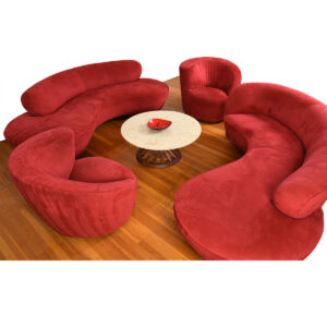 Love Never Looked So Beautiful — Kagan Serpentine Sofa + Chair Set by Directional