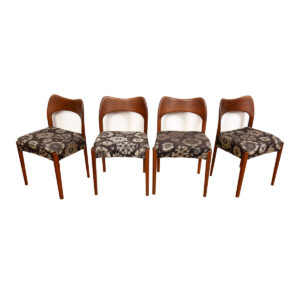 Arne Hovmand Olsen for Mogens Kold Set of 4 Danish Teak Dining Chairs