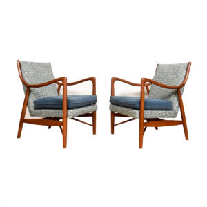 Pair of Finn Juhl Style Lounge Chairs