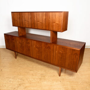 90″ Tambour Door Sideboard | Room Divider + Separate Optional Display Top